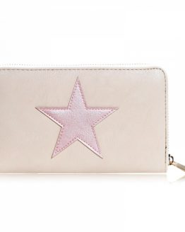 Portemonnee wallet star roze