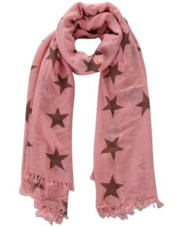 sjaal sterren roze