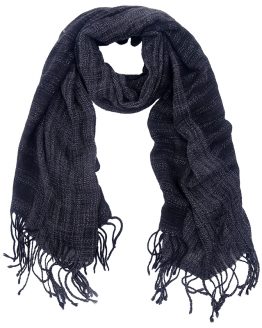 fuzzy sjaal zwart