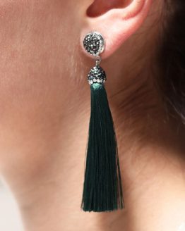 elegante tassel oorbellen groen