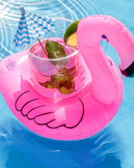 inflatable cup holder flamingo