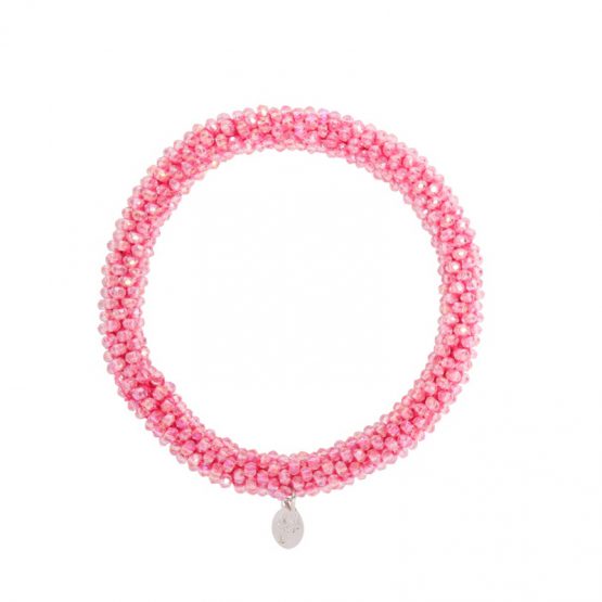 sprankelende roze armband