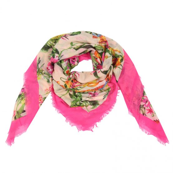 sjaal tropische sferen roze roze