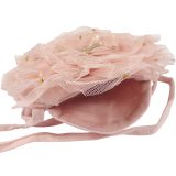 roze kindertasje van chiffon met sterren en kroon