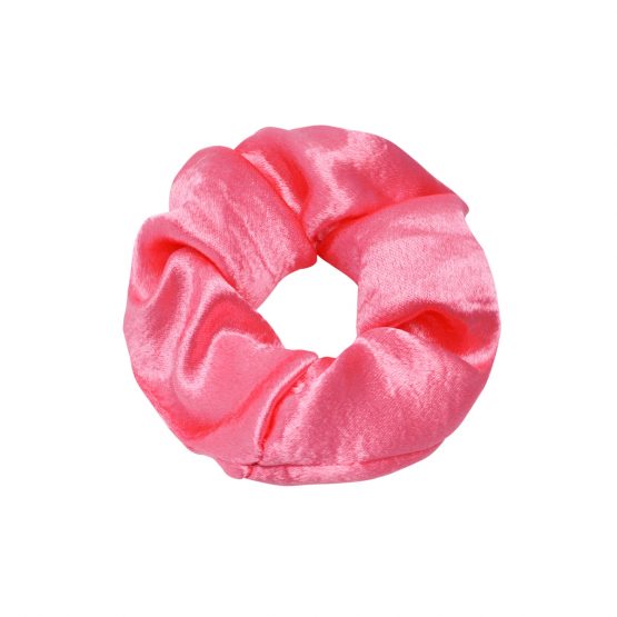 roze scrunchie haarelastiek